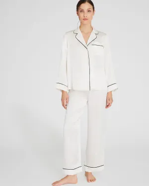 Silk Long-Sleeve Pajama Set