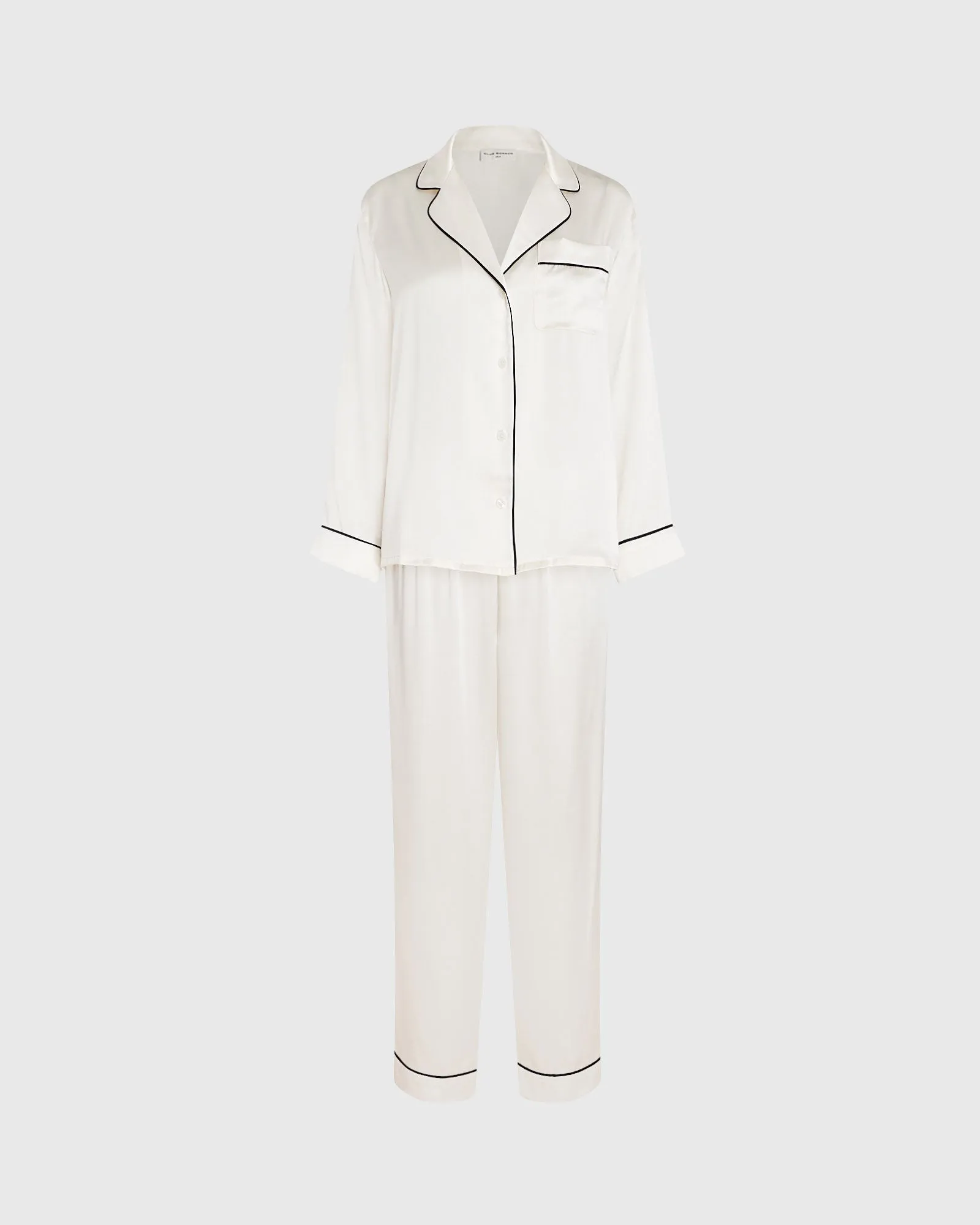 Silk Long-Sleeve Pajama Set