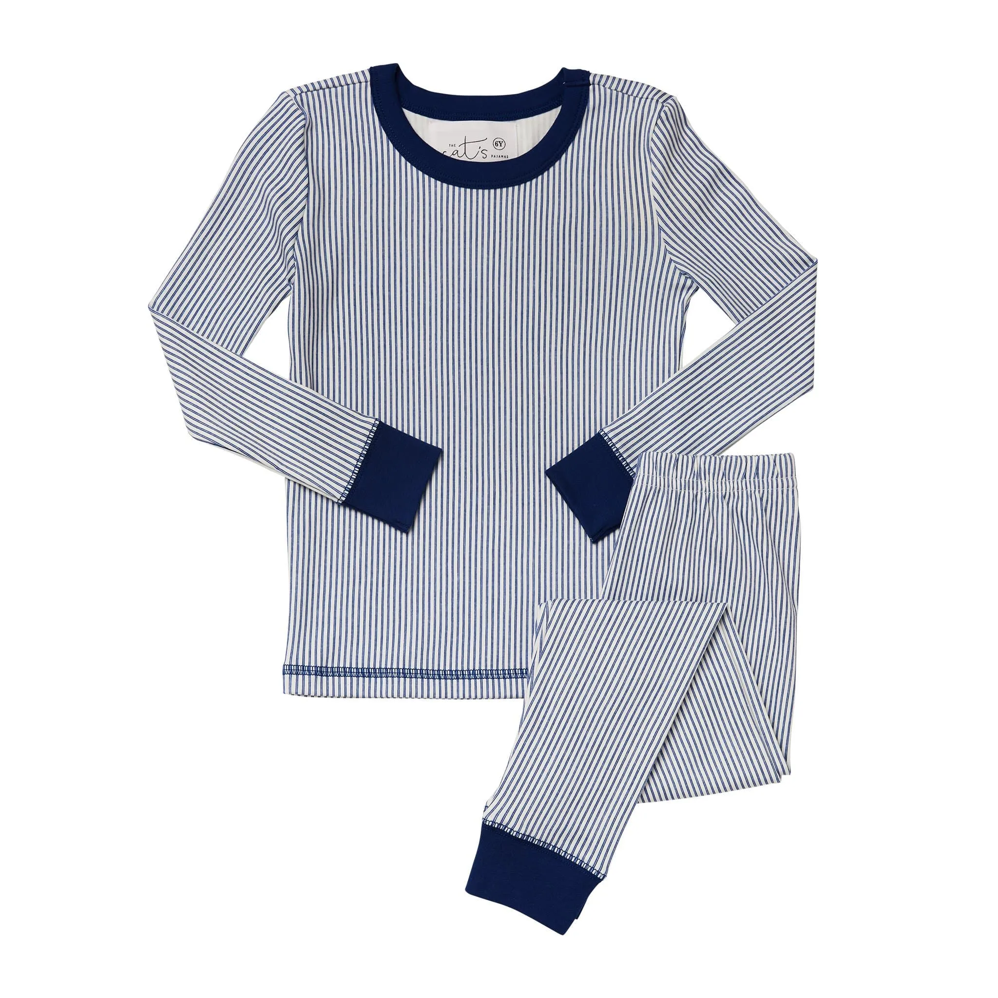 Simple Stripe Kids Pima Knit Pajama