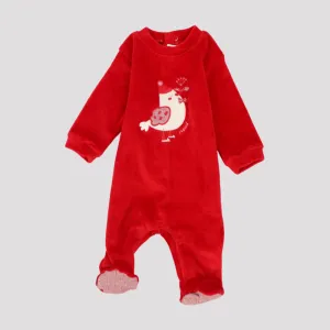Singing Bird Long-Sleeved Baby Footie
