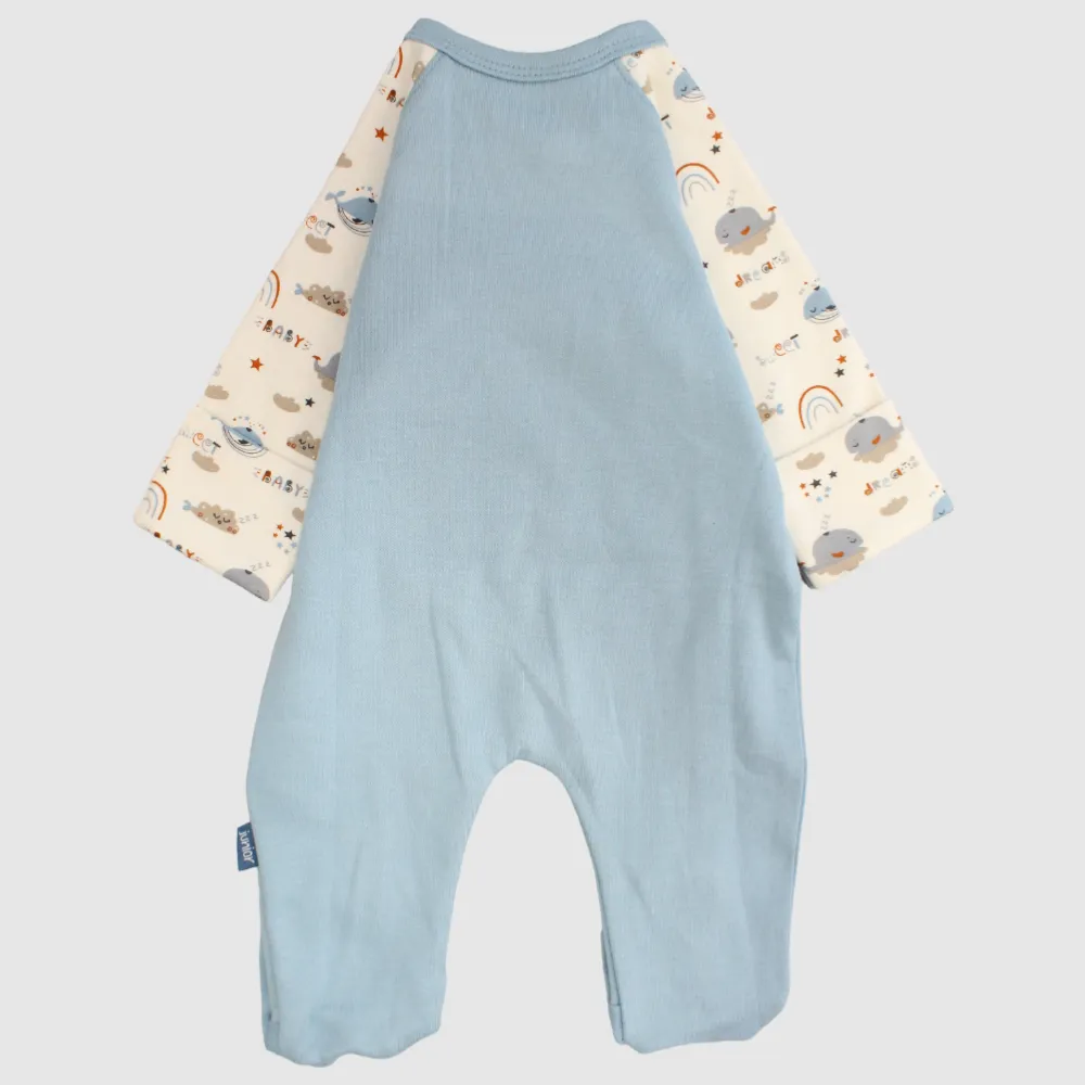 Sleepy Whale Long-Sleeved Baby Footie