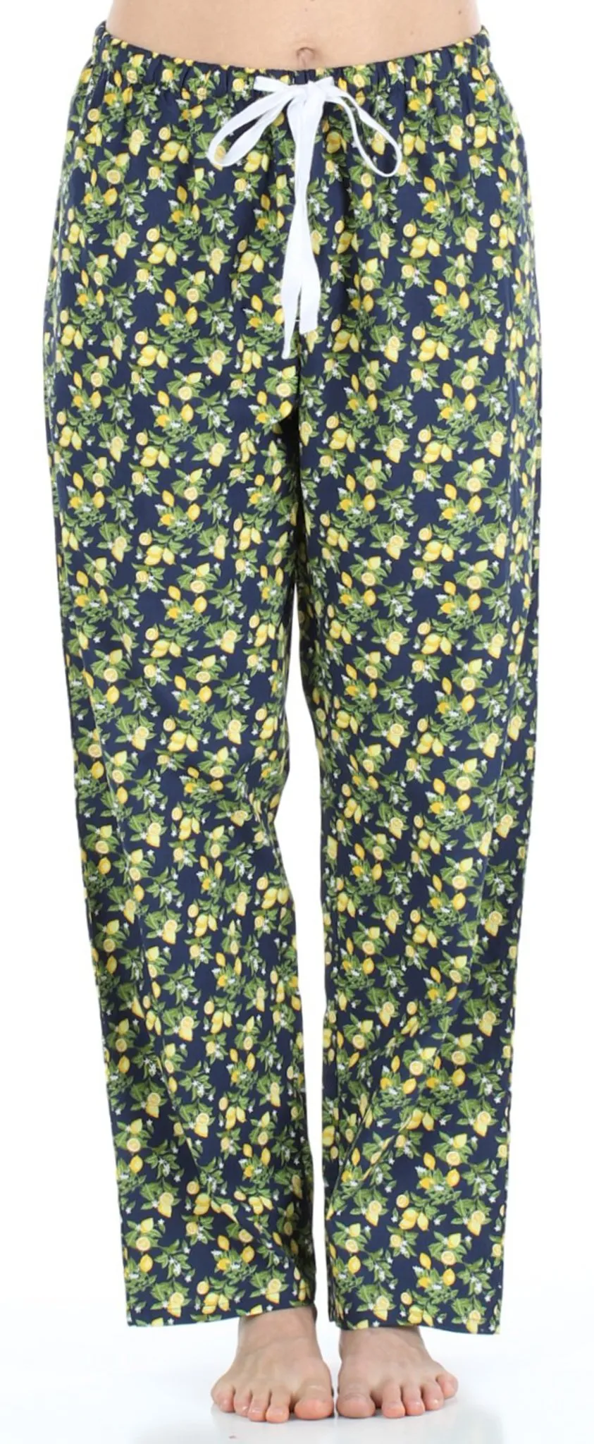 Sleepyheads Women's Poplin Cotton Short Sleeve Button Up Top and Pants Pajama Set
