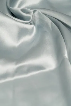 Steel Grey Dyed Satin
