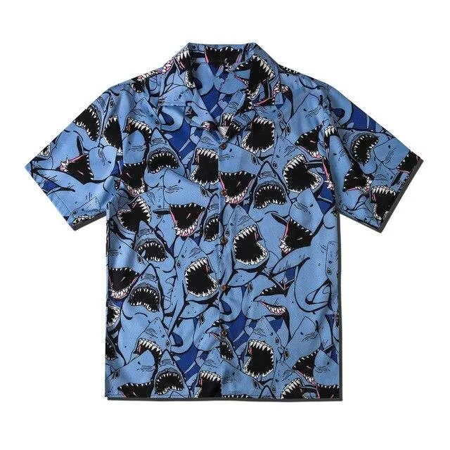 Summer Hawaii Beach Shirts Harajuku Streetwear Summer Blouse