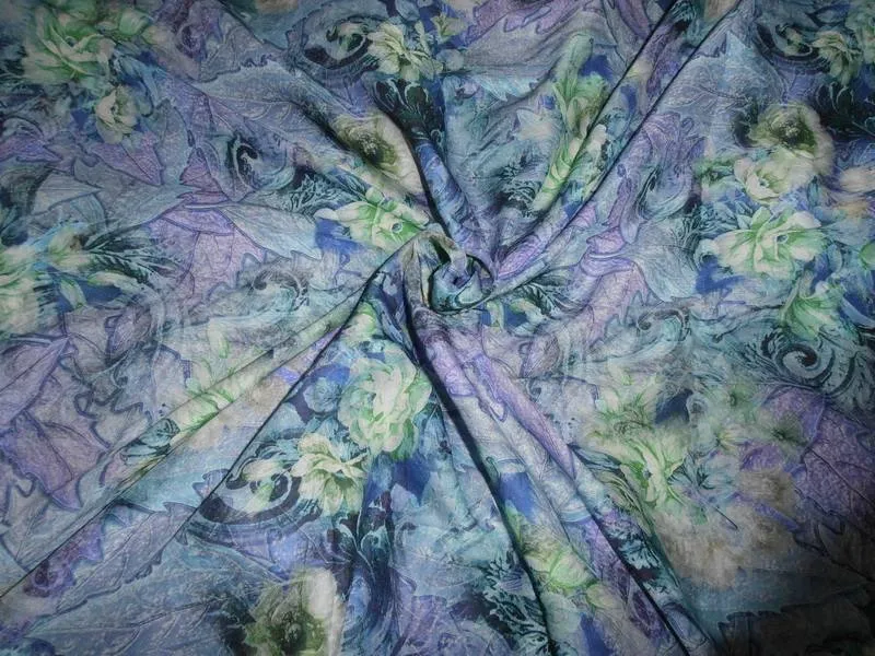 superfine cotton lawn fabric 44&quot; wide digital floral design