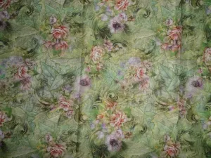 superfine cotton lawn fabric 44&quot; wide digital floral design