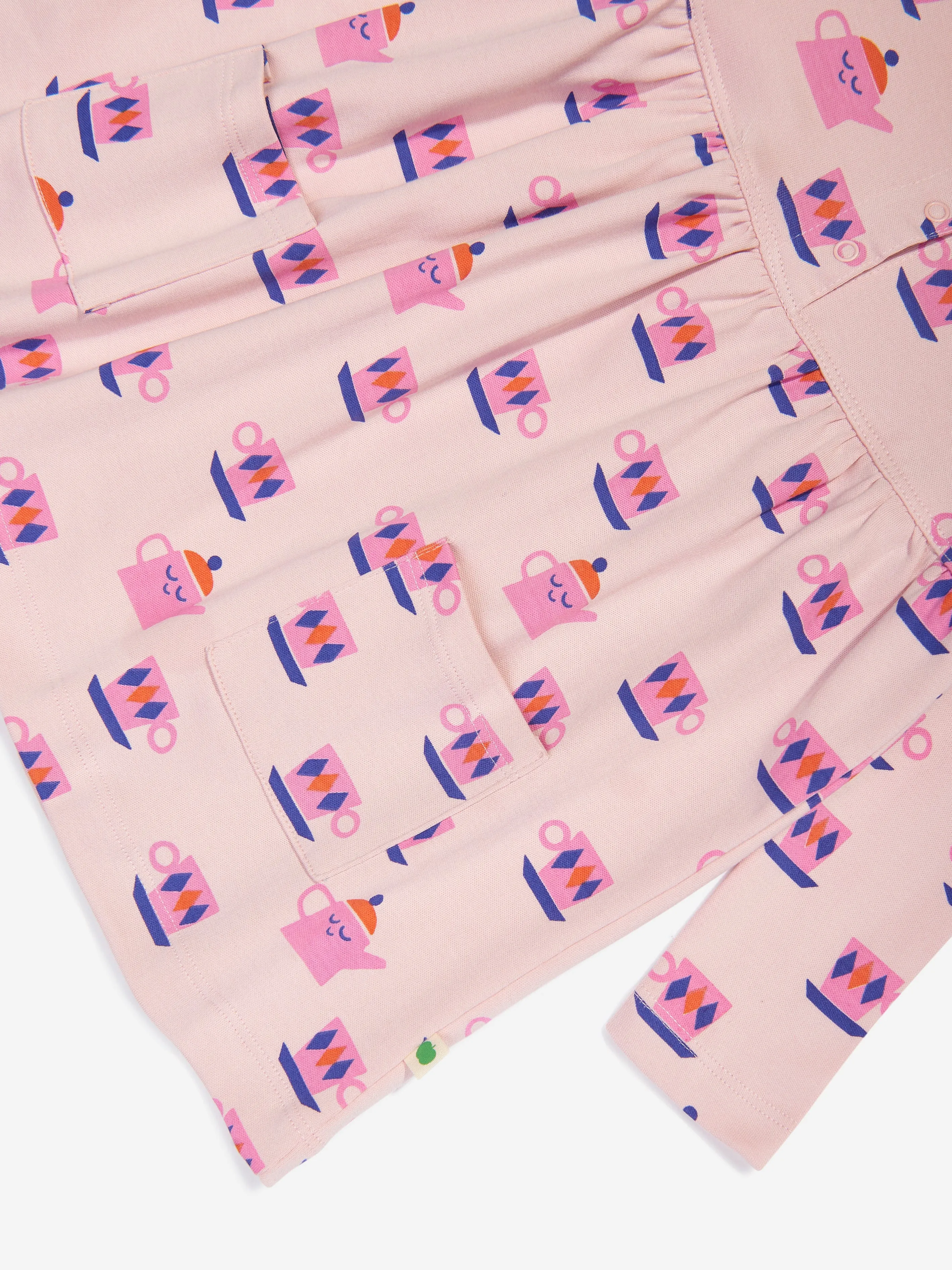 The Bonnie Mob Girls Briar Tea Time Dress in Pink