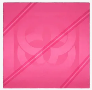 Timeless Silk Jacquard Scarf - Dark Pink
