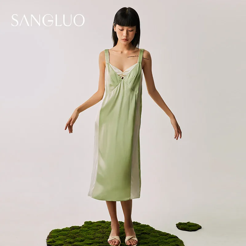 To Summer Slip Silk Dress