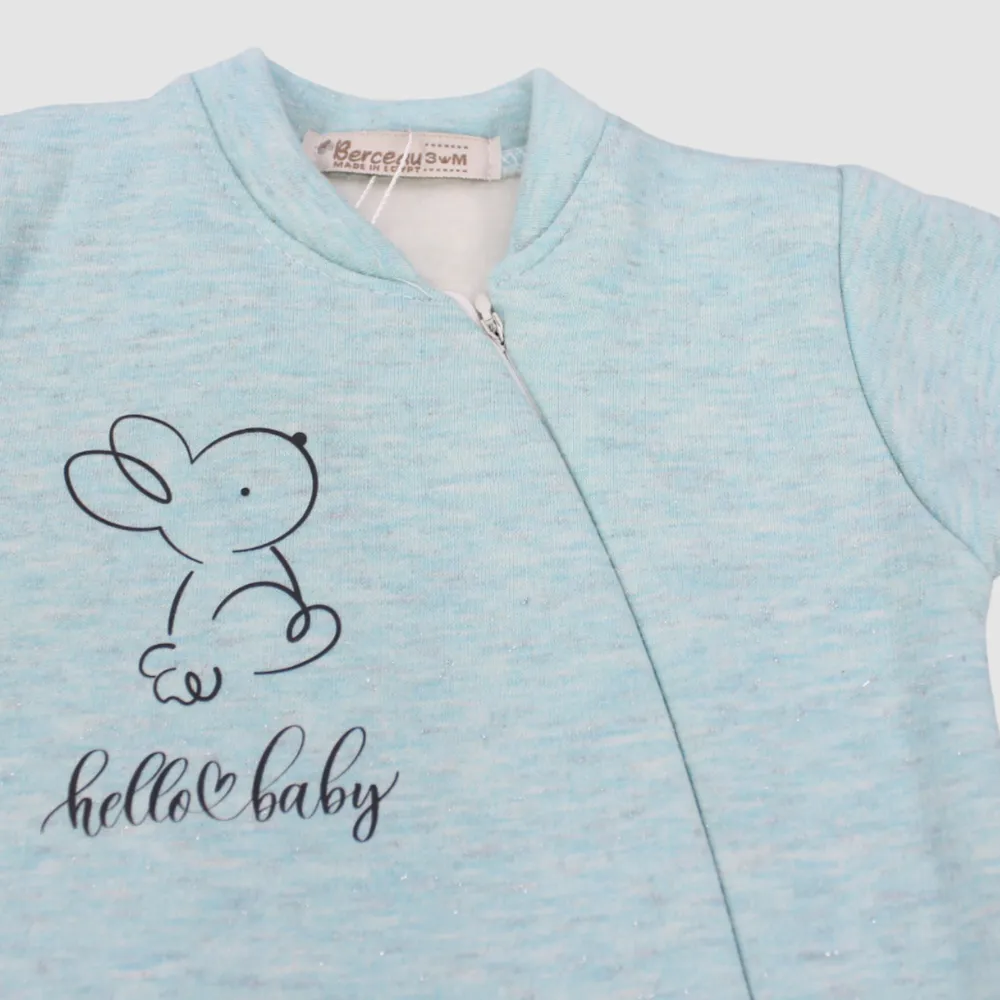 Unisex Little Puppy Long-Sleeved Baby Footie