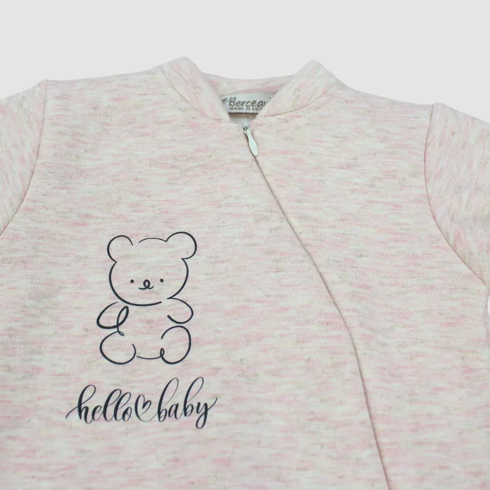 Unisex Little Puppy Long-Sleeved Baby Footie