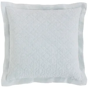 Washed Linen Sky Quilted Sham