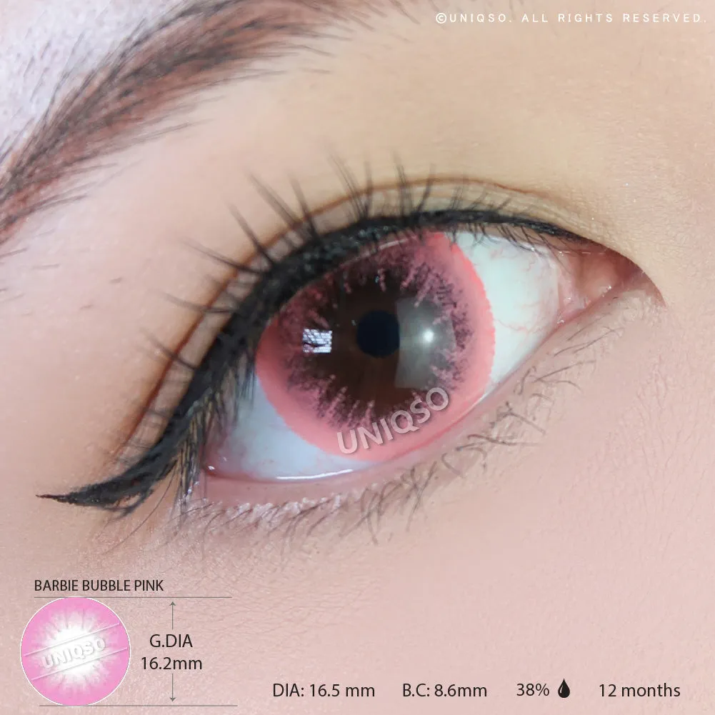 Western Eyes Bubble Pink (1 lens/pack)