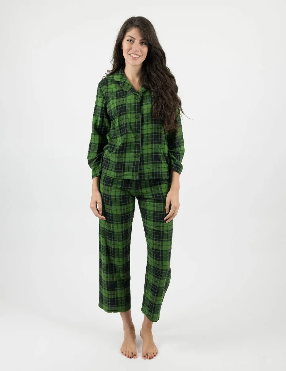 Women's Flannel Plaid Pajamas
