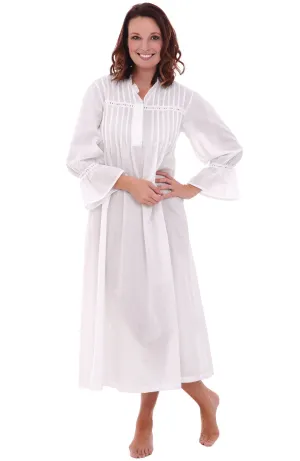 Women's Romeo and Juliet Cotton Nightgown, Bell Sleeve Victorian Sleepwear