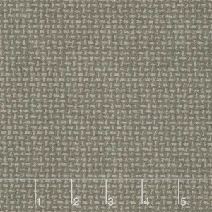 Woolies Flannel - Basket Weave Gray Cobblestone Yardage