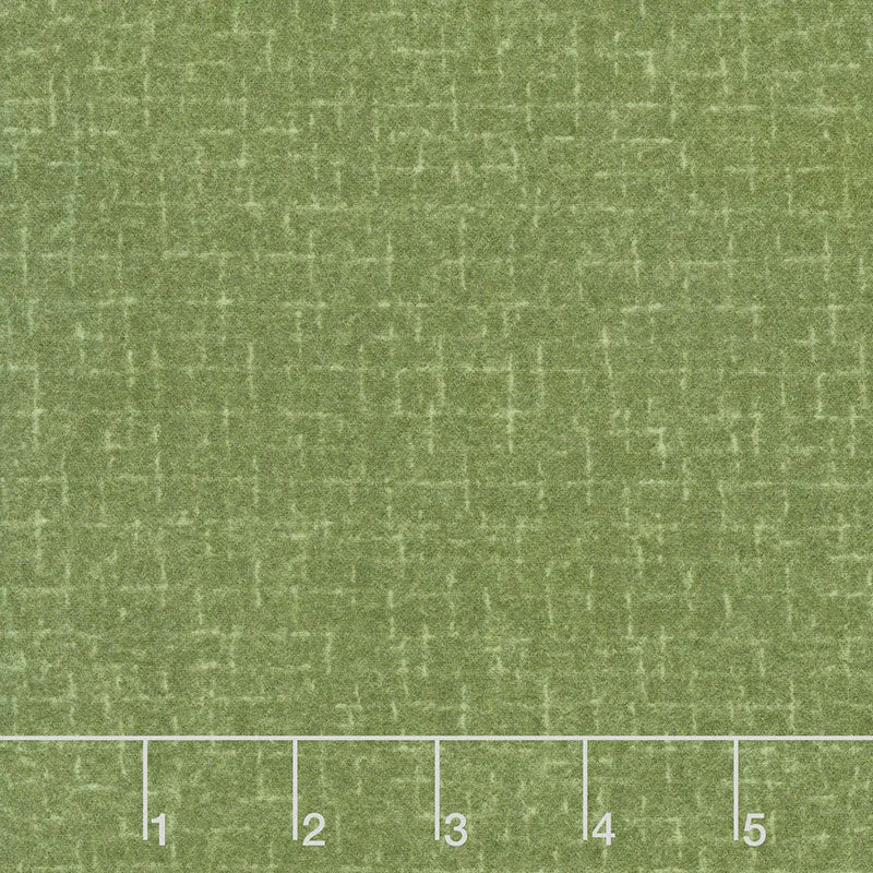 Woolies Flannel - Crosshatch Green Yardage