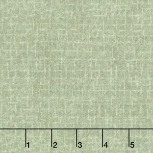 Woolies Flannel - Crosshatch Light Green Yardage
