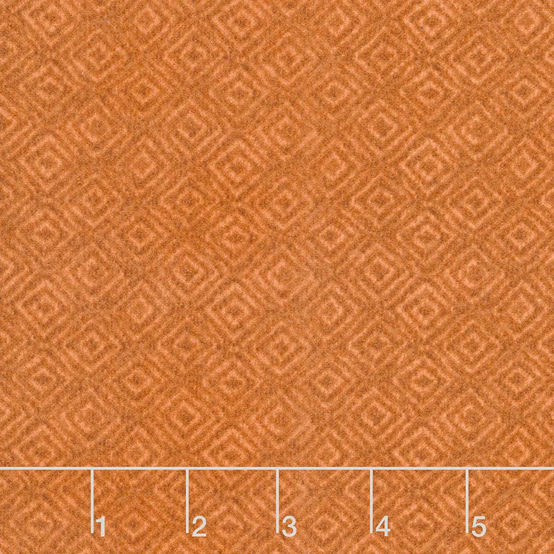 Woolies Flannel - On Point Orange Yardage